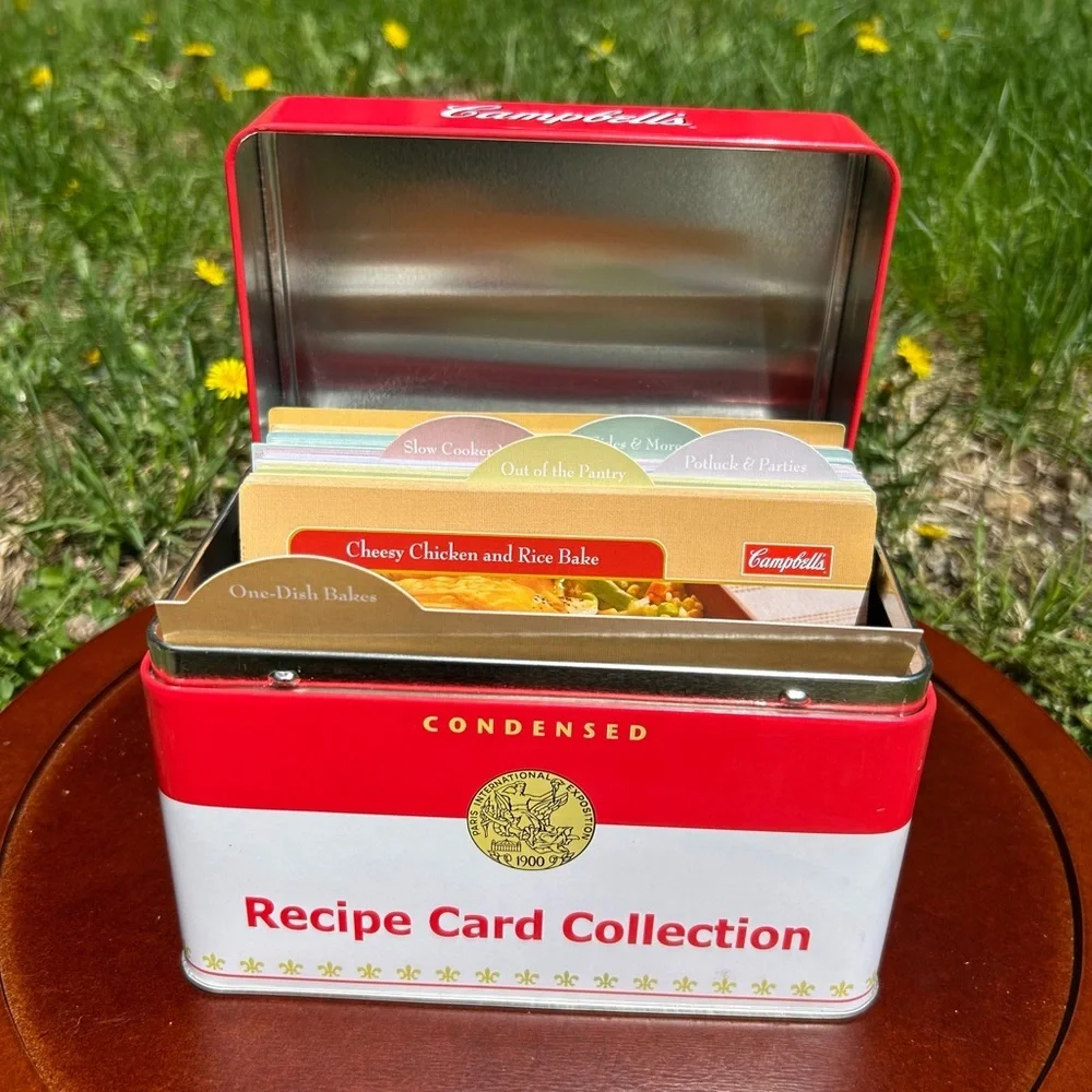 Campbell’s Recipe Card Tin With Recipes | Complete Collection | 2007
